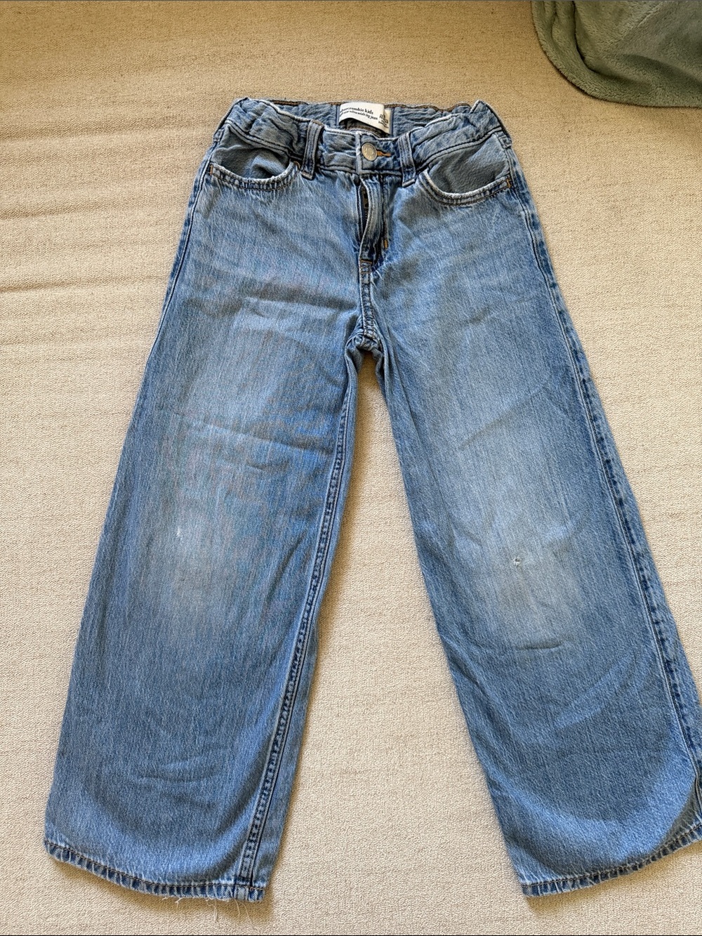 abercrombie kids Light Blue Wide-Leg Jeans